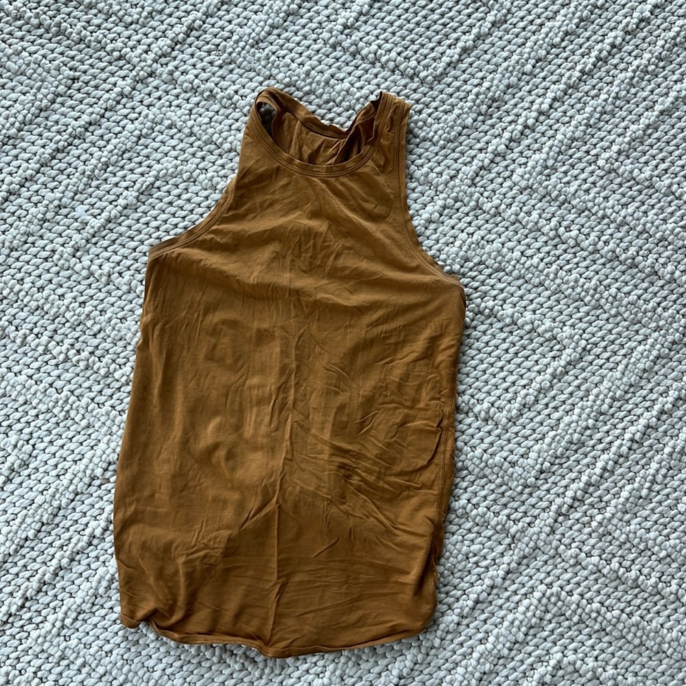 Cotton open back tank